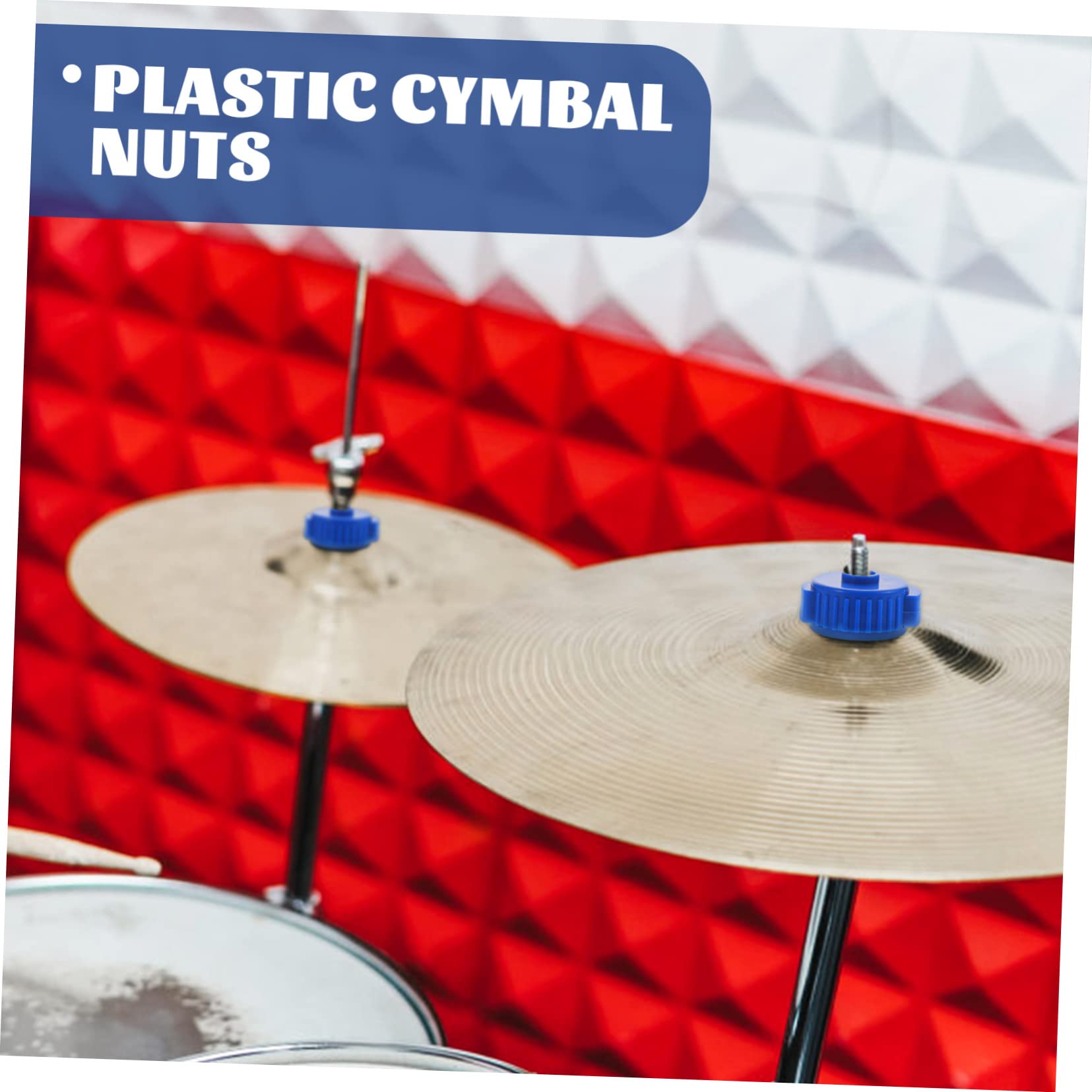 NULYLU 8pcs Durable Cymbal Quick Installation Nuts Drum Attachments for Effortless Assembly and Removal Stable Fixing for Percussion Instrument Accessories