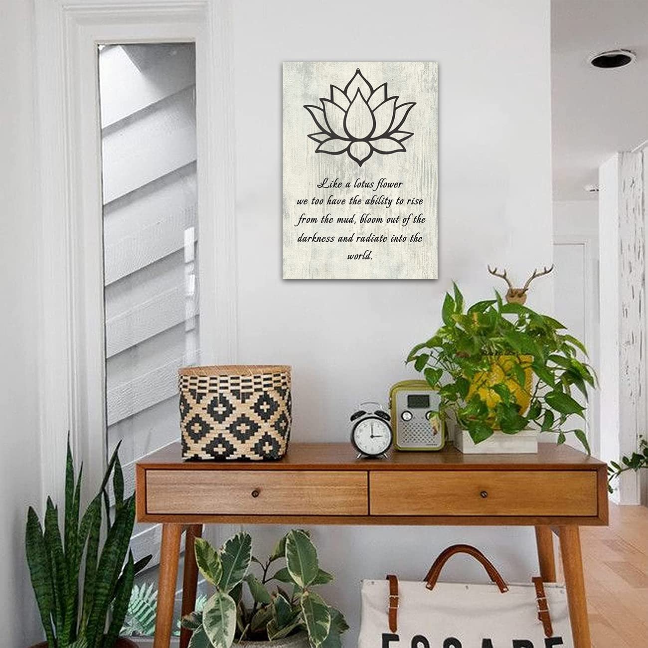 Citazione sul fiore di loto, biglietto d'auguri A5, motivazionale, zen, yoga, regalo - Italia