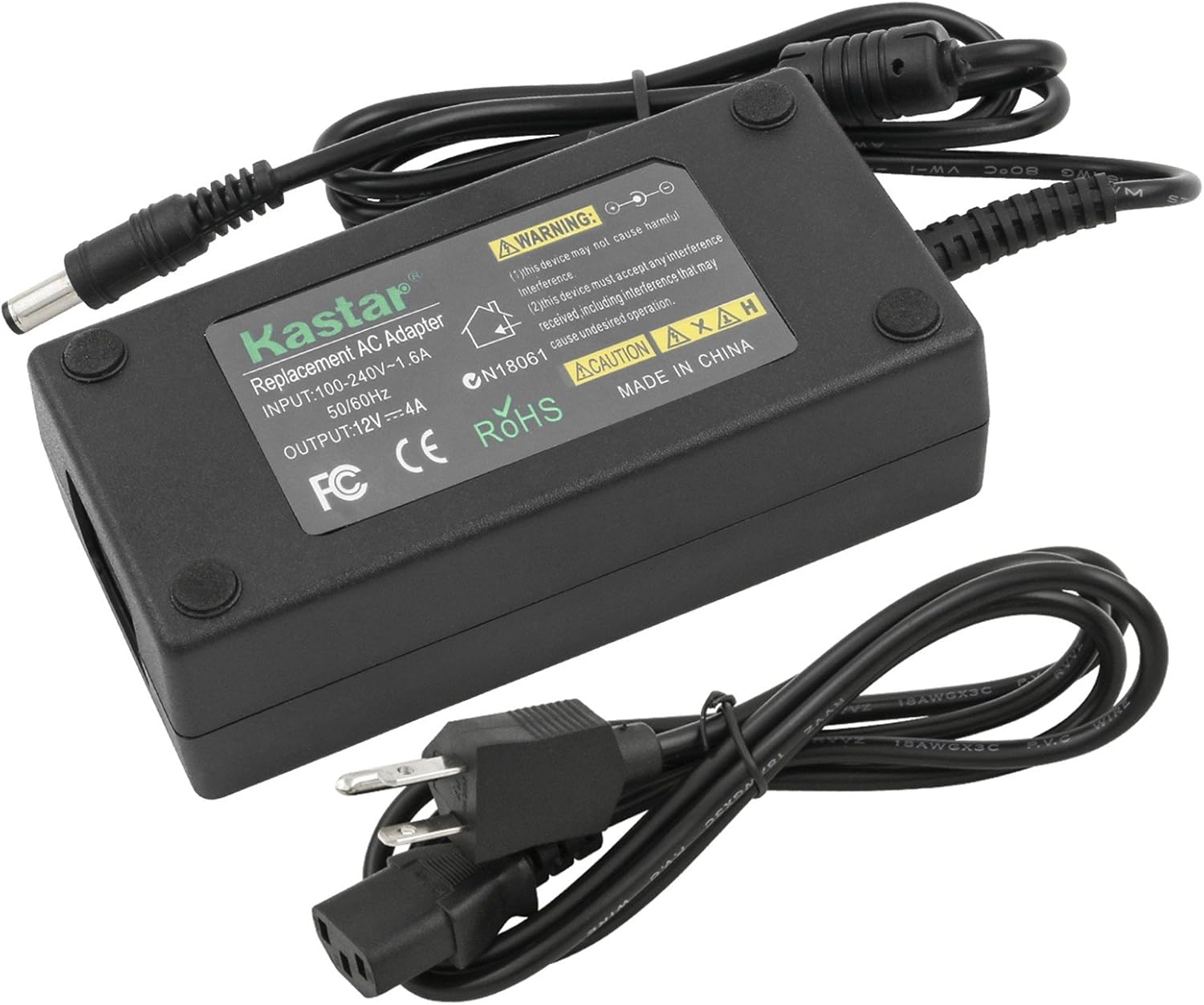 Kastar 12V AC / DC Adapter Power Supply Charger for HP