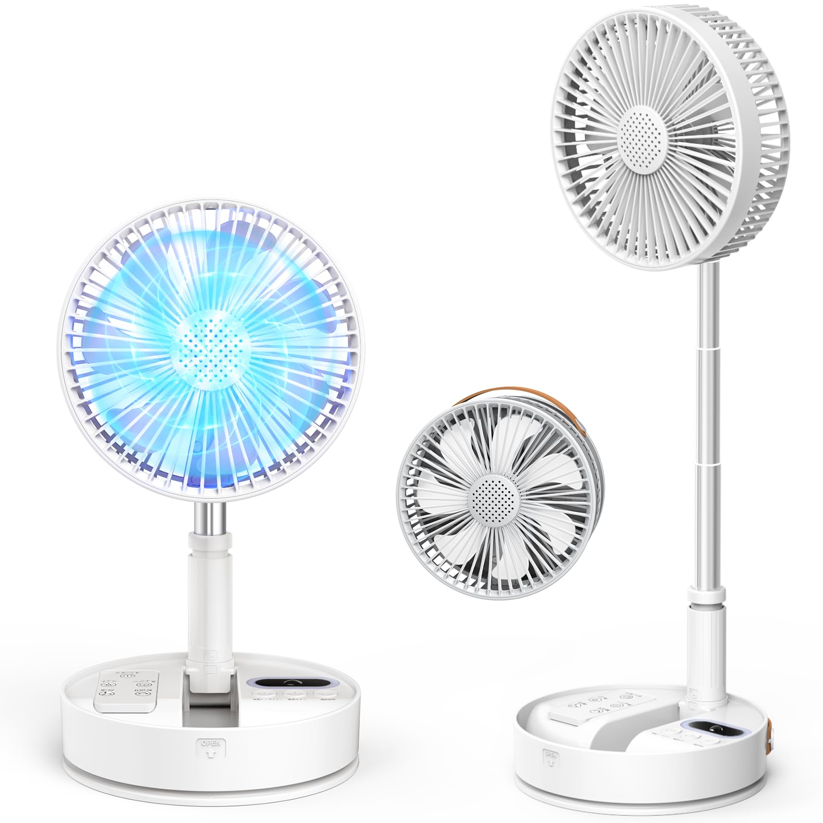薄さ66mm折り畳める扇風機 フォールディングファンDCモーター FLU253D