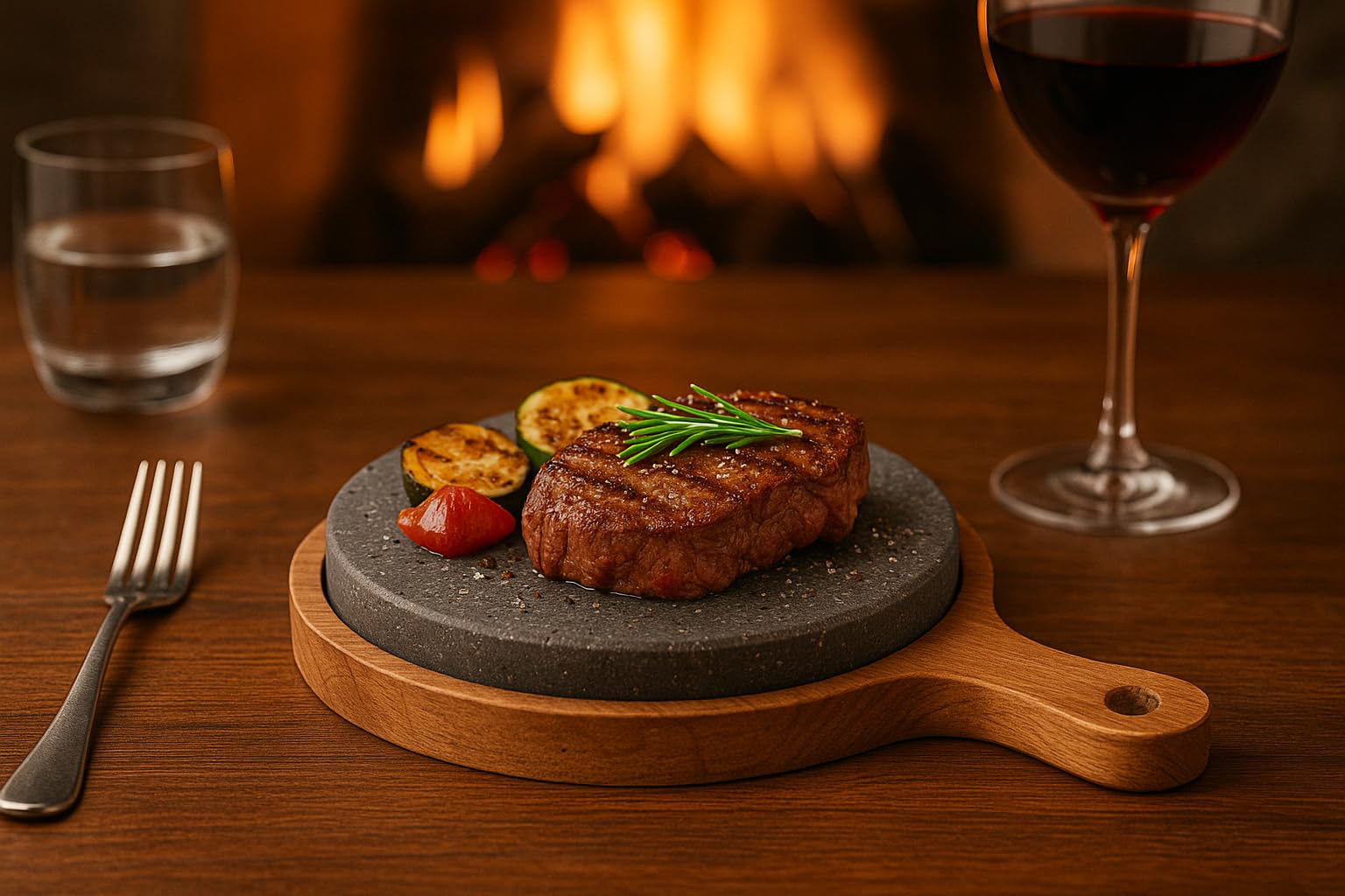 Piastra in Pietra Lavica Naturale Liscia – Ideale per Carne e Pesce – Uso Forno e Barbecue – Artigianale Made in Italy | Kalu Creations