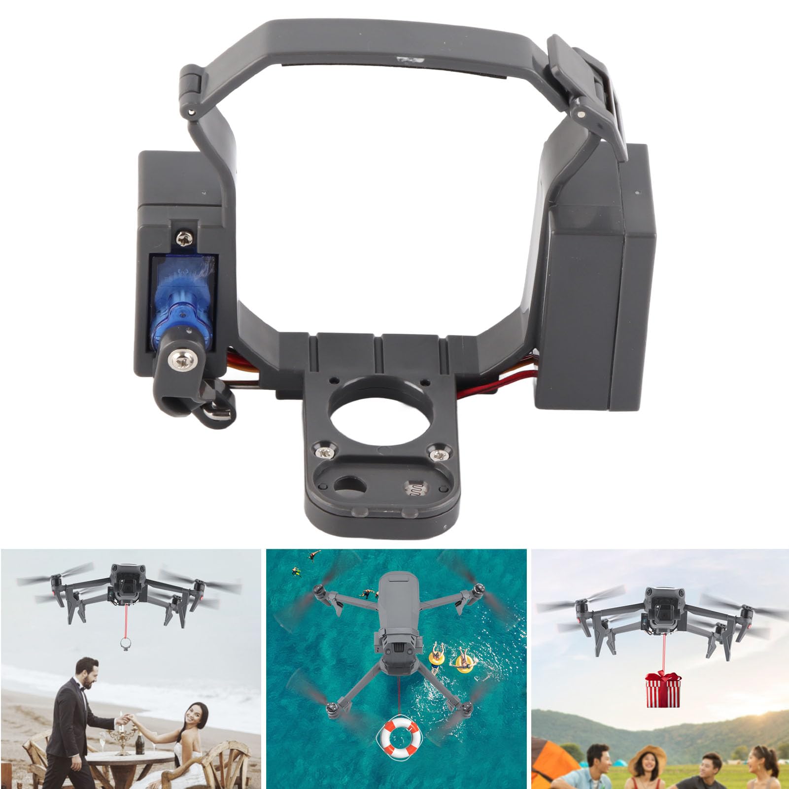 Generic de Lanzamiento Aéreo de Tren de Aterrizaje Elevado con Lanzador para 3, Adecuado para Entregar Anillos de Boda, Tren de Aterrizaje Delantero de 1,5 Pulgadas
