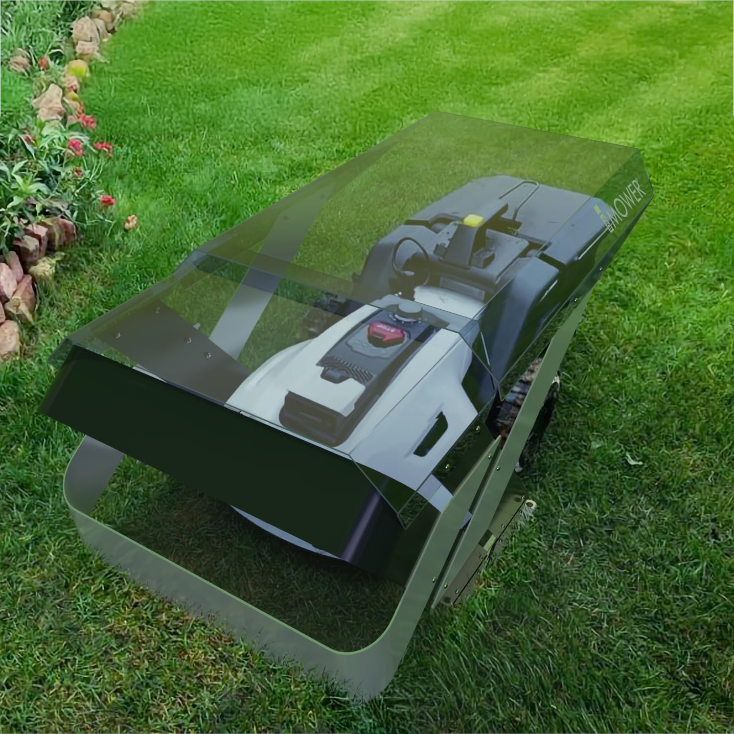 garage per robot tagliaerba Mobius Long compatibile con Mammotion Yuka con Sweeper kit raccoglifoglie