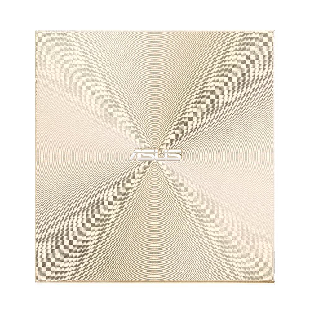 ASUS ZenDrive U9M Or (SDRW-08U9M-U) – Graveur DVD x8 ultra-compact, M-Disc supporté pour un stockage assuré pendant 1000 ans, compatible avec USB 3.0 Type-C & Type-A pour Windows & Mac OS