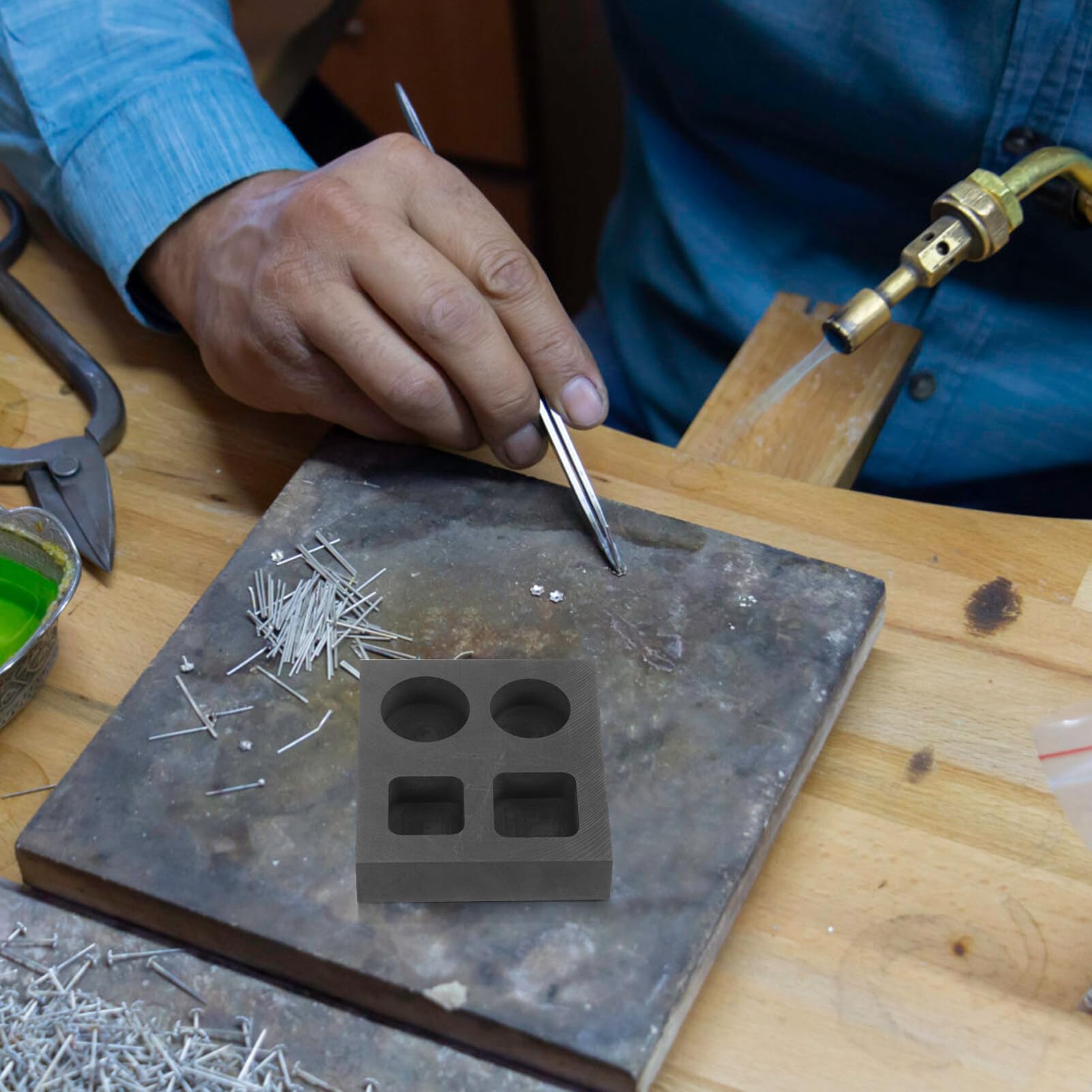 Amazon.co.jp: VILLCASE 黒鉛 インゴット 鋳型 黒鉛 鋳造 コイン 金属 精錬 スクラップ 鋳型 インゴット 坩堝 鋳型 溶解用  鋳造 精錬 金 銀 金属 : ホーム＆キッチン