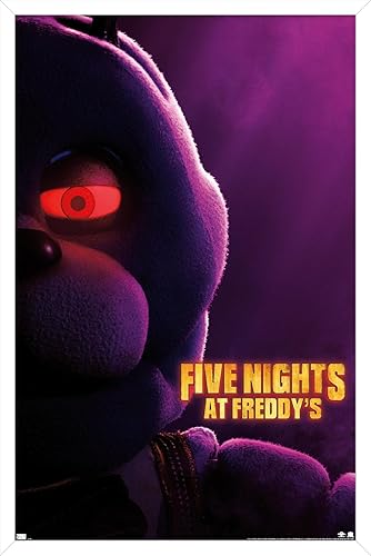 Trends International Five Nights at Freddy's Movie - Póster de pared de Bonnie de una hoja, 22.37 x 34.00 pulgadas, versión enmarcada en blanco