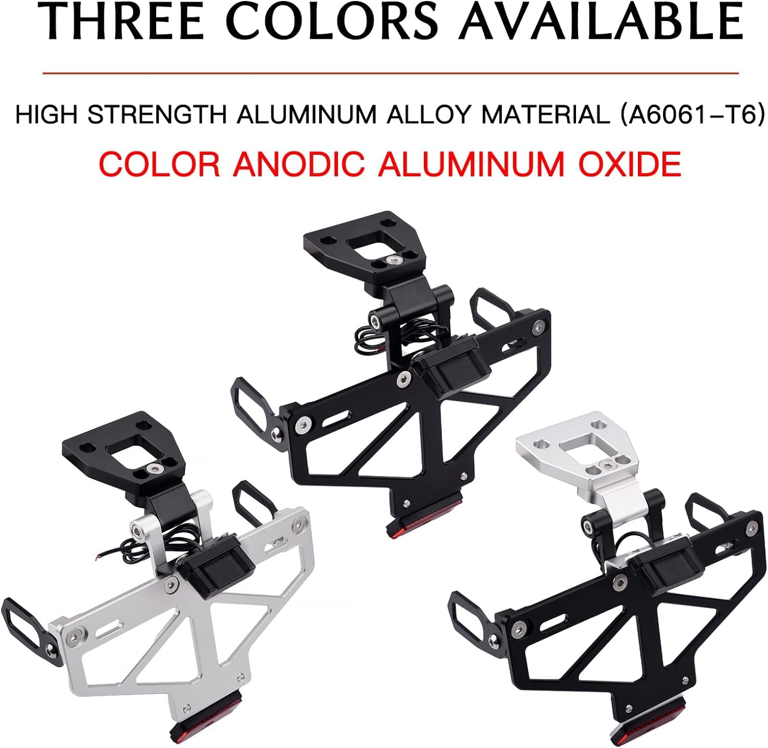 Amazon.com: Motorcycle License Plate Holder Tail Tidy Adjustable