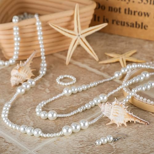 Miniatura 2 de Sureio 1000 cuentas de perlas de vidrio para fabricación de joyas, 6 tamaños, semillas a granel, diminutas cuentas de satén redondas sueltas de