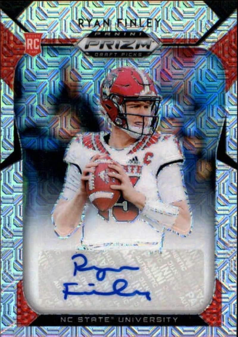 2019 Panini Prizm Draft Picks Prizms Mojo Autograph #107 Ryan Finley RC Rookie AUTO 2/20 NC State Wolfpack Collegiate Football Trading Card