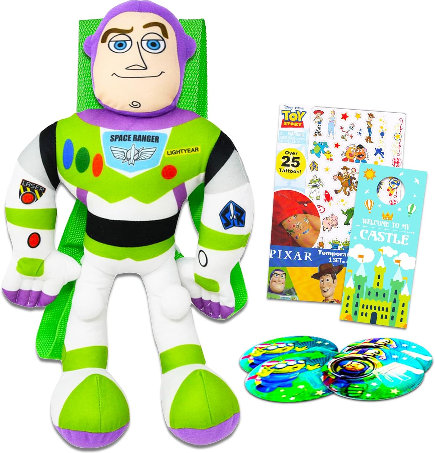 Beach Kids Buzz Lightyear Plush Toy Gift Set Bundle with