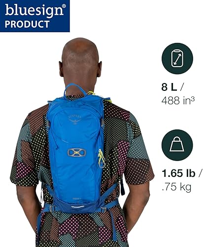 Miniatura 2 de Osprey Siskin 8L Mochila de ciclismo para hombre con depósito hidráulico, color negro