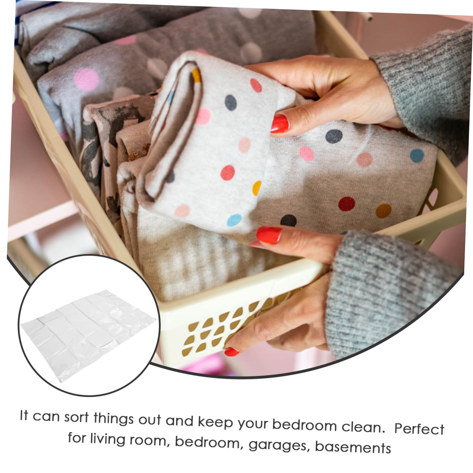 Bolsa de Compresión al Vacío para Colchones Gruesa Reutilizable para Ropa Mantas y Colchones para Guardar Ropa Espacios Pequeños