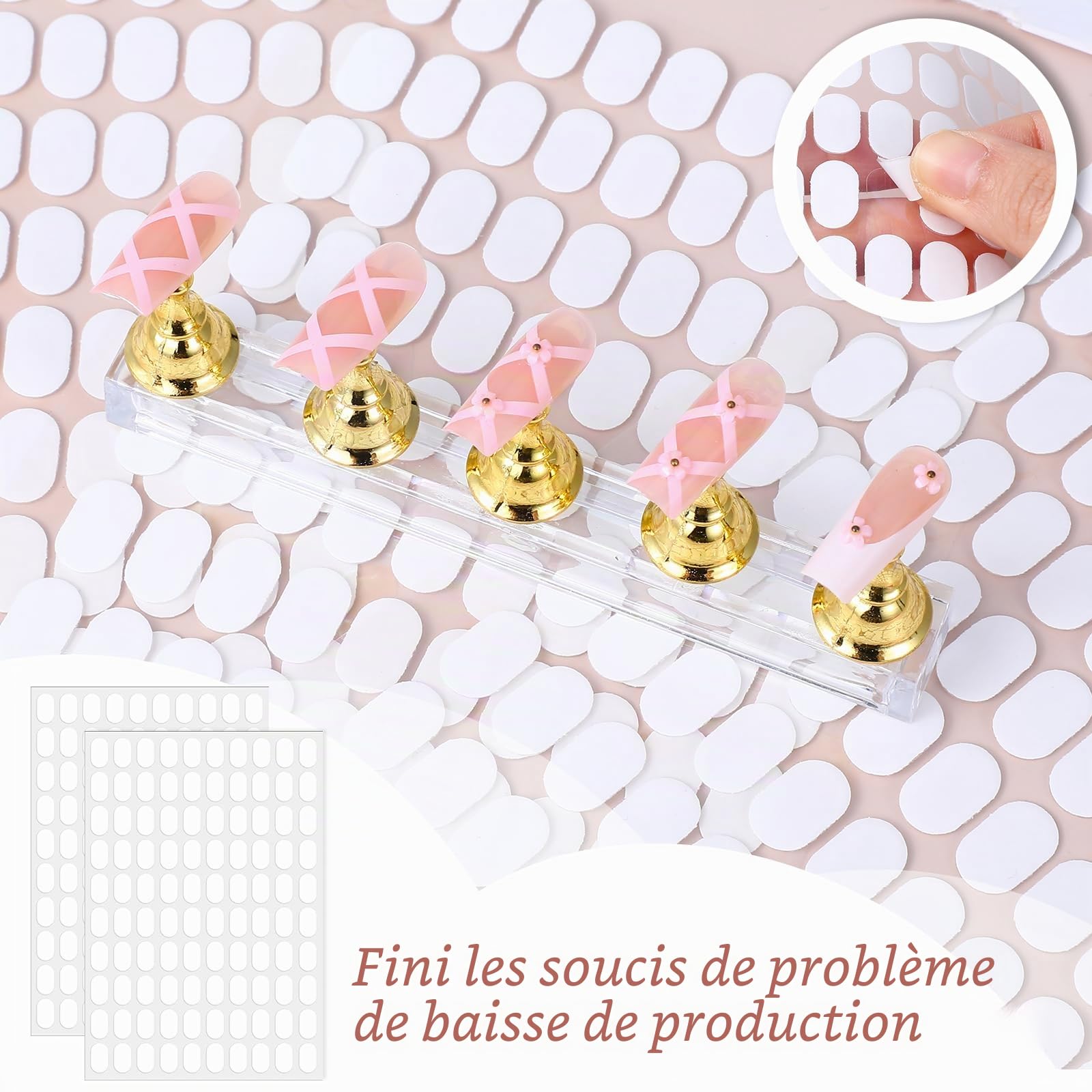 3600 supports acryliques d'ongle, support acrylique d'exercice d'ongle de gel de bricolage
