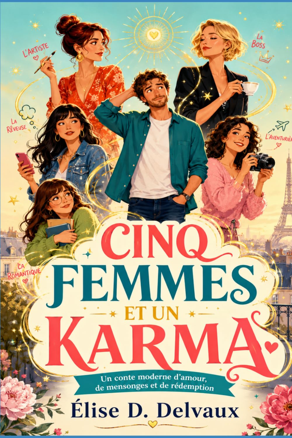 CINQ FEMMES ET UN KARMA: Un conte moderne d'amour, de mensonges et de redemption