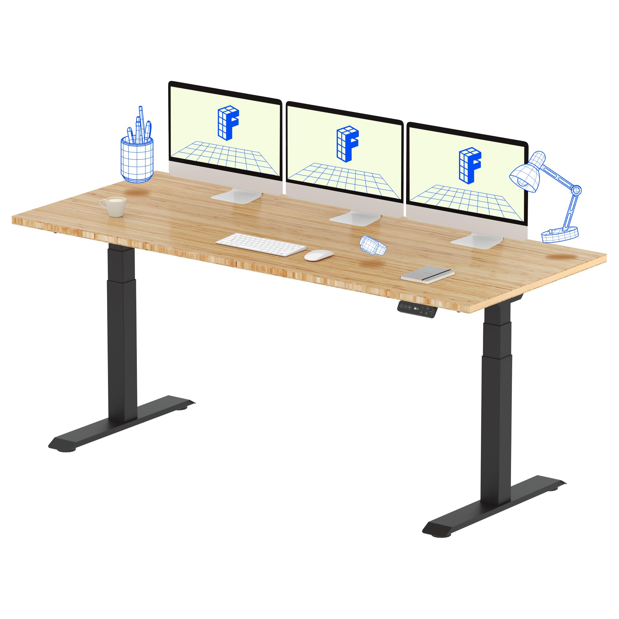 evafan2015　FLEXISPOT E7 evafan2015 FLEXISPOT E7 Electric Height Adjustable Standing Desk