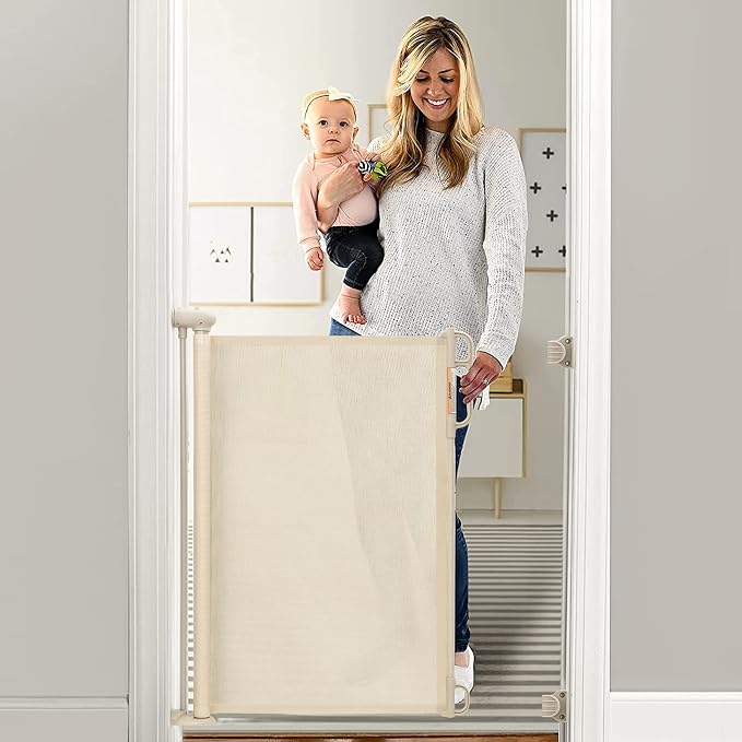Momcozy Retractable Easy-to-Use Mesh Baby Gate