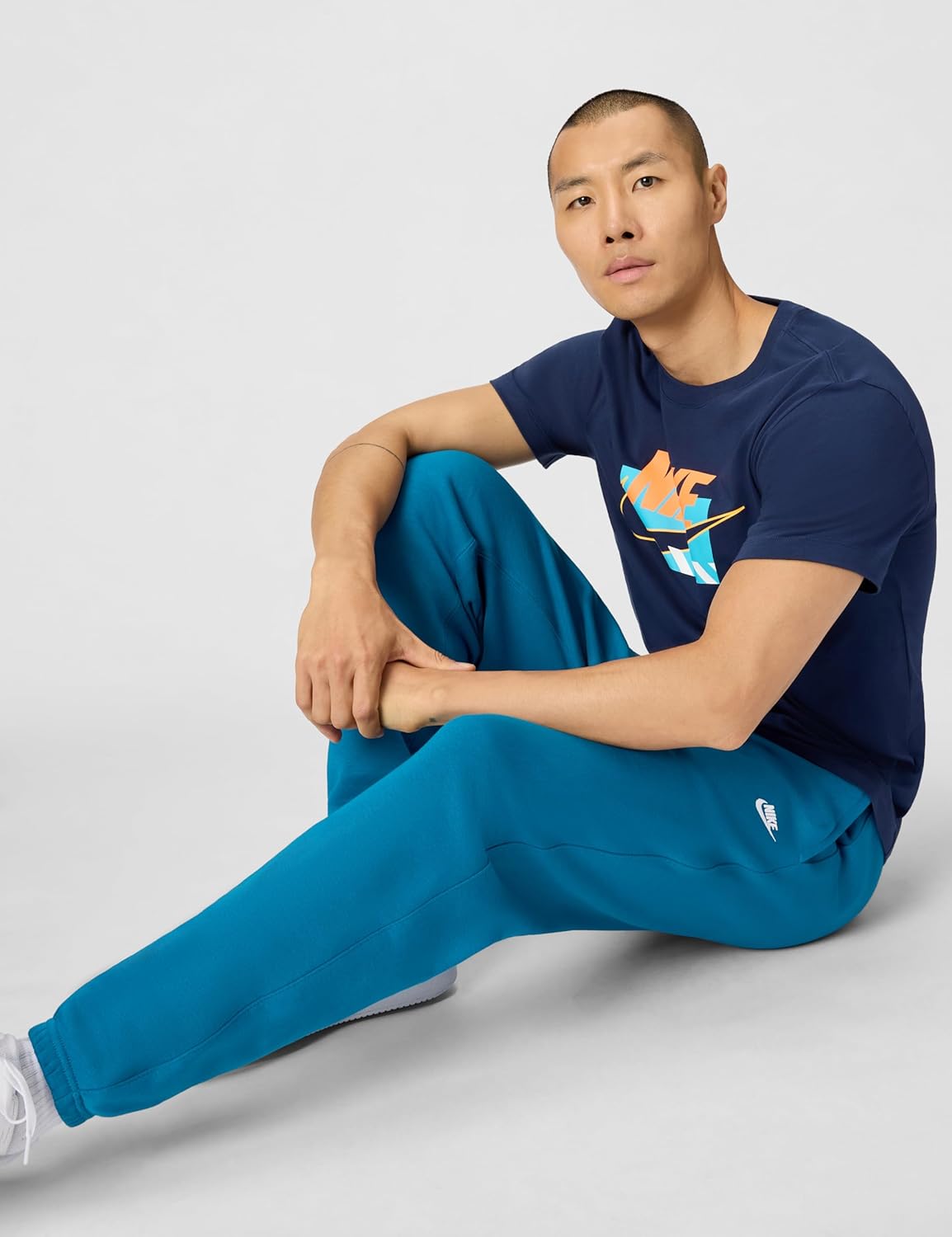 Nike Mens Club Cuffed Brushed Fleece Pants - Image 6