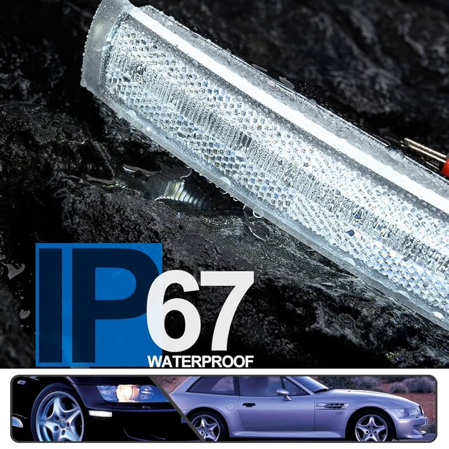 Amazon.co.jp: ホワイトLEDサイドマーカーライトアセンブリ 2個