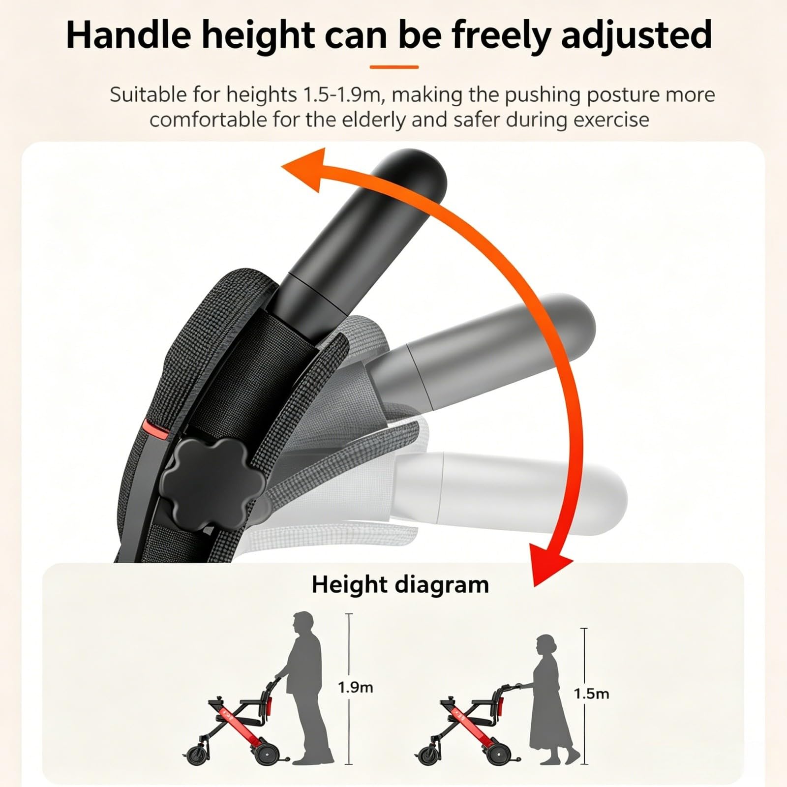 Silla De Ruedas Eléctrica,Scooter De Movilidad Inteligente con Asistencia Eléctrica Totalmente Automático para Personas Mayores,Silla De Ruedas Eléctrica para Viajes Y Uso Diario.