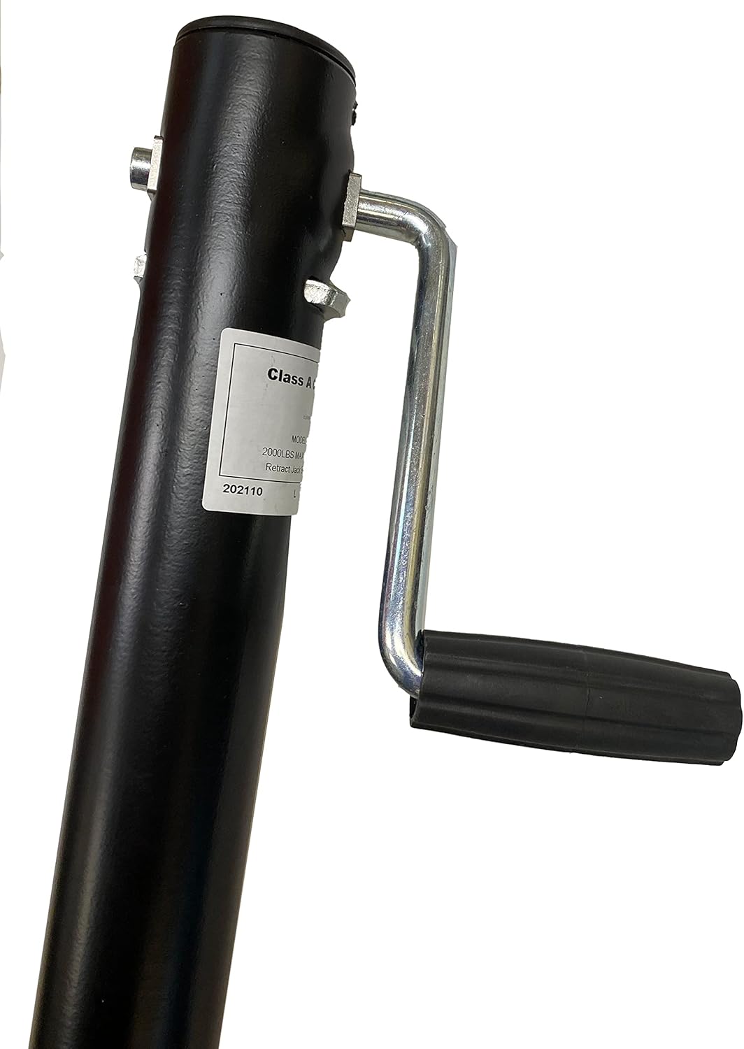 Class A Customs | Trailer Tongue Jack Side Wind/Side Crank. (2000lb Capacity) | Campers RV and Cargo Trailers Tongue Mounted Jack