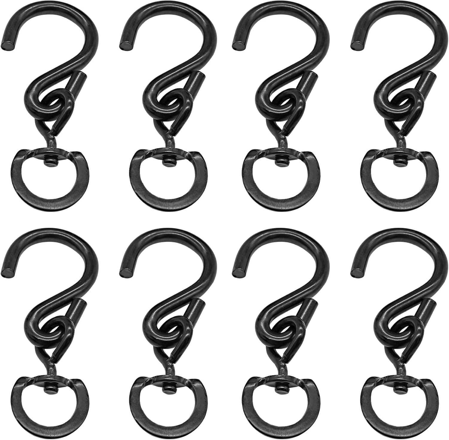 Rierdge Swivel Hooks for Hanging Plant, Heavy Duty Dual 360