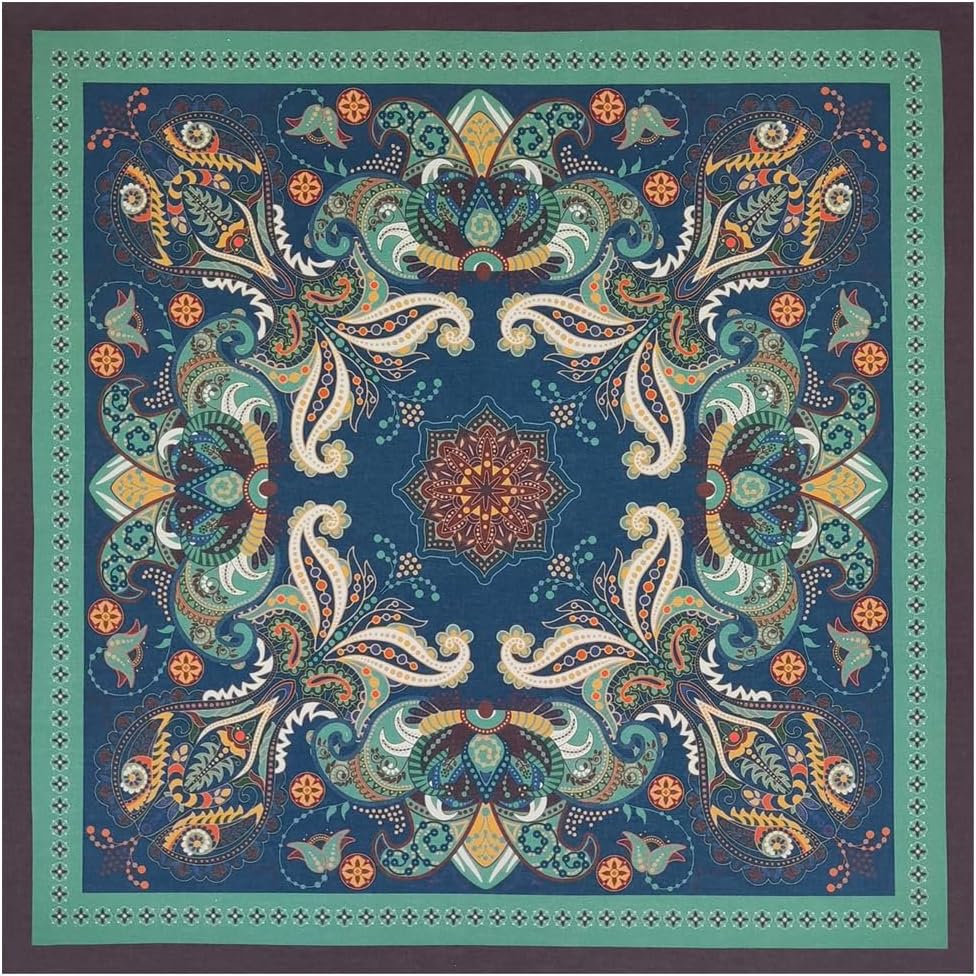 Bycc Bynn 4-Pack 100% Cotton Bandana Set, Vintage Graphic Print, 22x22 inches - Image 2