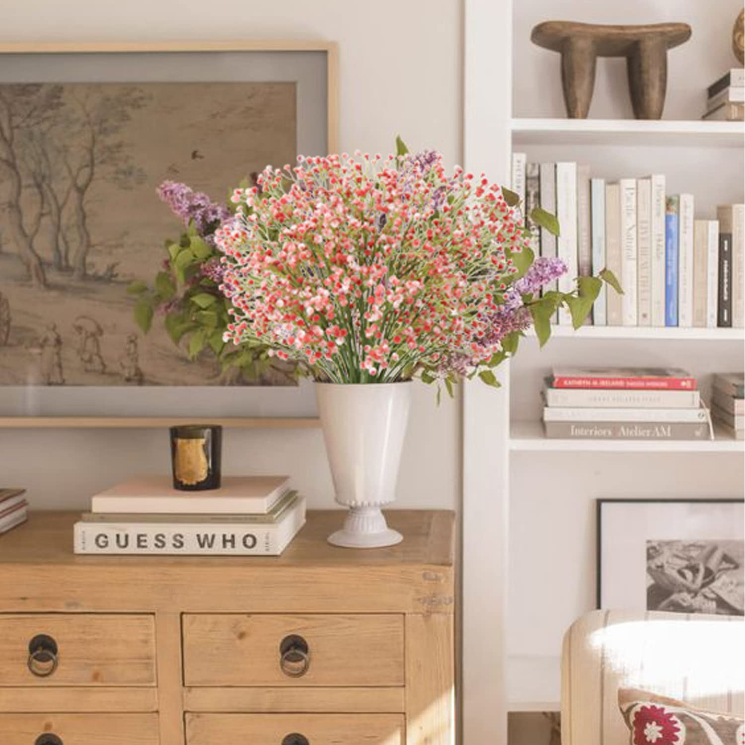 Kunstbloemen Boeket Gypsophila Kunstbloemen, Babyadem Bloemen ...