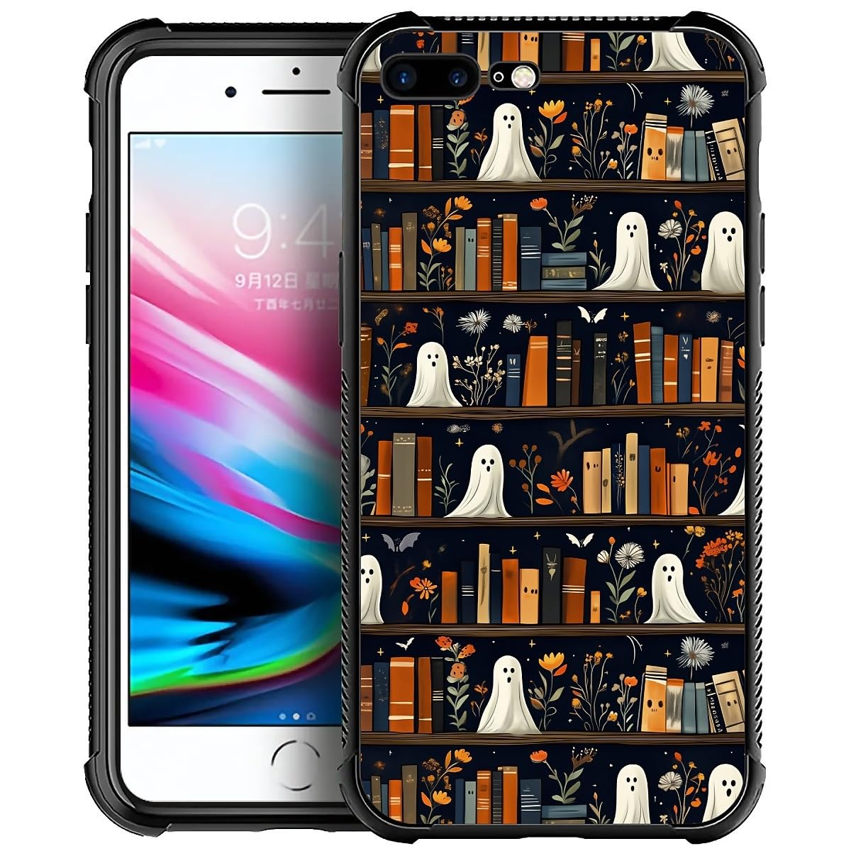 Coque iPhone 8 Plus protection intégrale antidérapante motif Halloween grimoire - 7