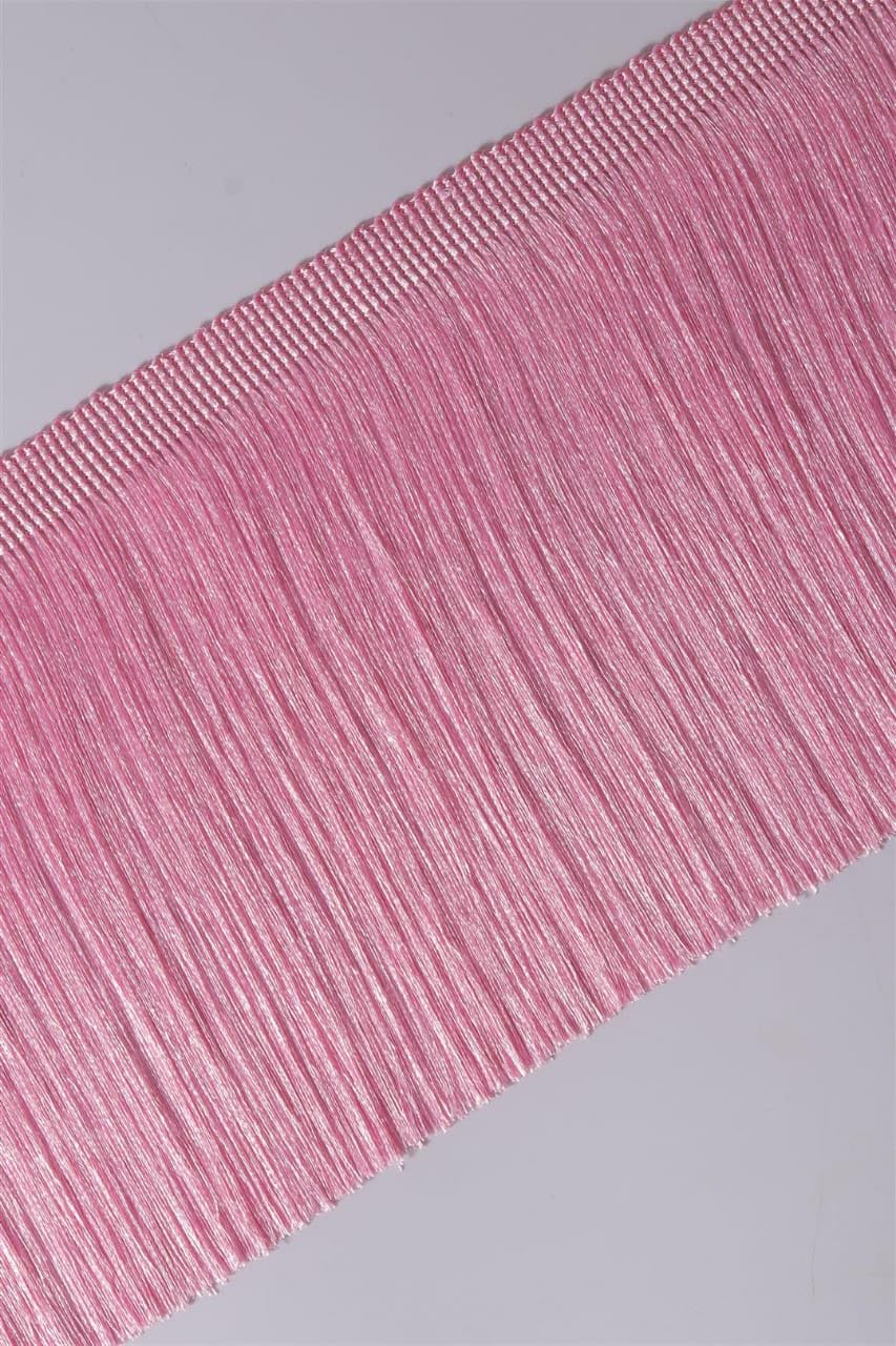 Anida Fringe Trim Lace Polyerter Fibre Tassel 6Inch Wide 9 Meter Packing Long for Clothes Accessories Latin Wedding Dress DIY Lamp Shade Decoration (Pink)-image-46