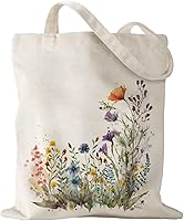 Vista 12 de Bolsa de lona con asas con cremallera para mujer, dama de honor, cumpleaños, boda, madre, señoras, bolsas de regalo para compras