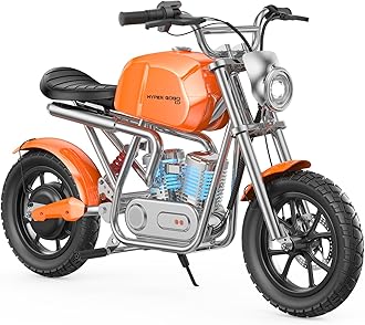 HYPER GOGOElectric Dirt Bike with Music Player – Up to 15 MPH & 25.5 Mile Range, 3-Speed Modes for Kids Ages 3-12