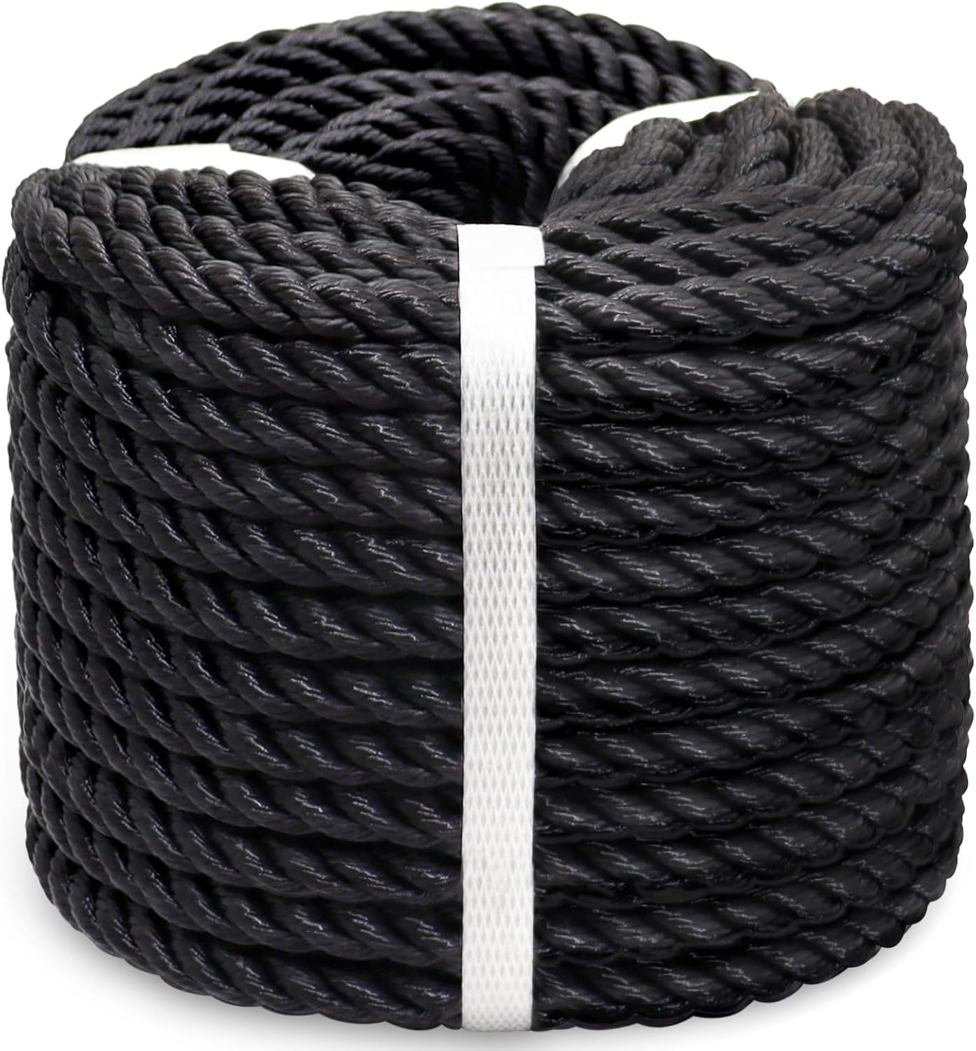 Brown Braided Polyester Rope 1/2 Inch x 100 Feet Strong Outdoor Rope - Heavy Duty Rope for Swing Pulling Sailing Tree Felling Camping