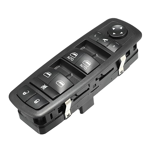 ACROPIX Interruptor de elevalunas eléctrico principal del lado del conductor delantero izquierdo para Ram 1500 - Paquete de 1 negro