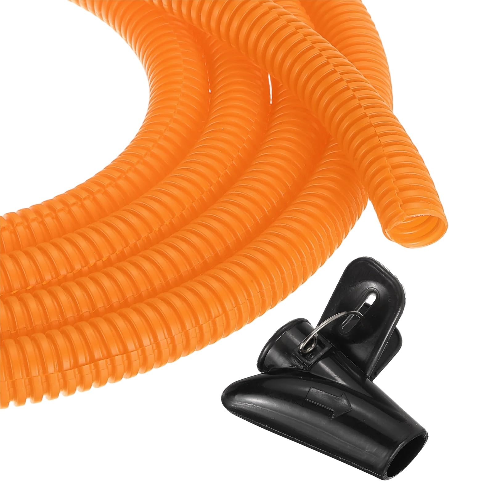 MECCANIXITY Tubo flessibile per cavi da 1,2 cm, 15,2 m, protezione flessibile per cavi con strumento di installazione, copertura per la gestione dei cavi, per ufficio, casa, cavi elettrici e