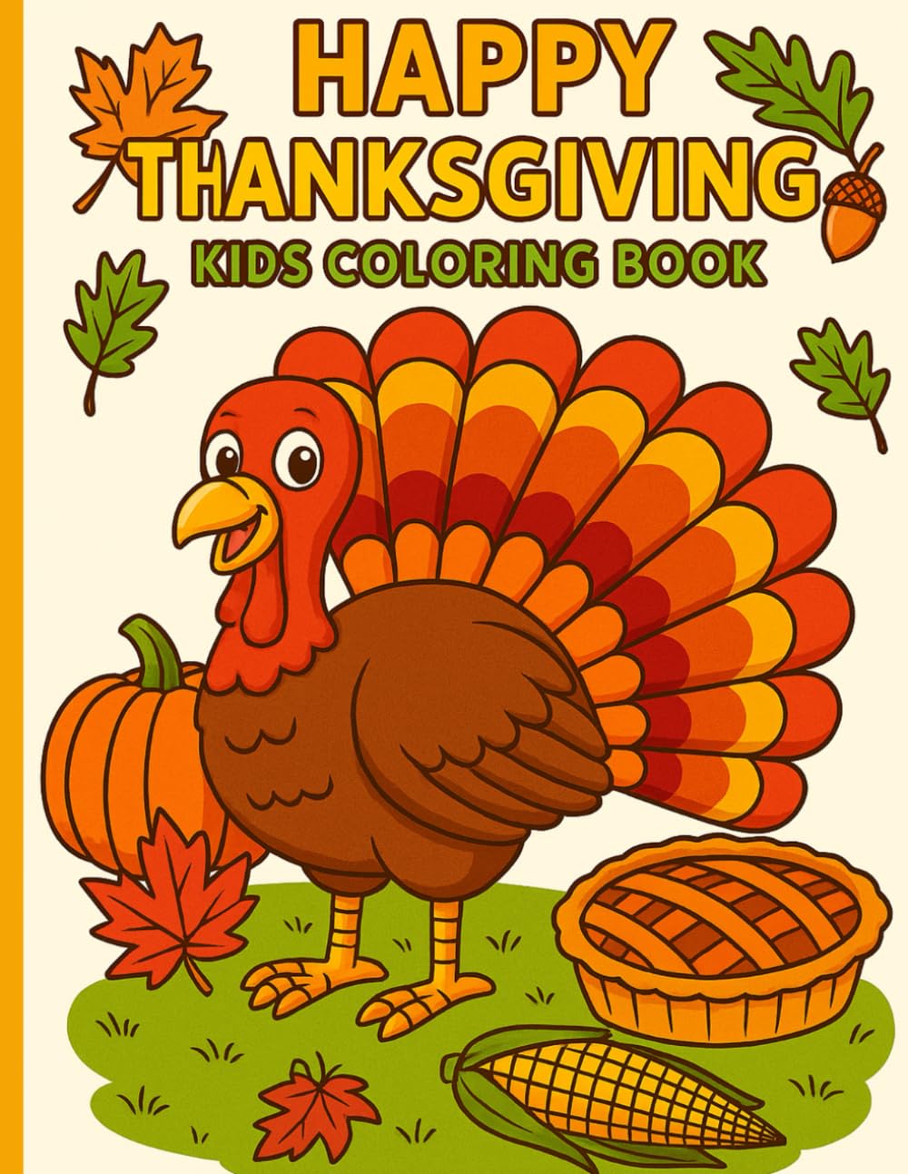 Happy Thanksgiving kids coloring book: Kids coloring book for thanksgiving