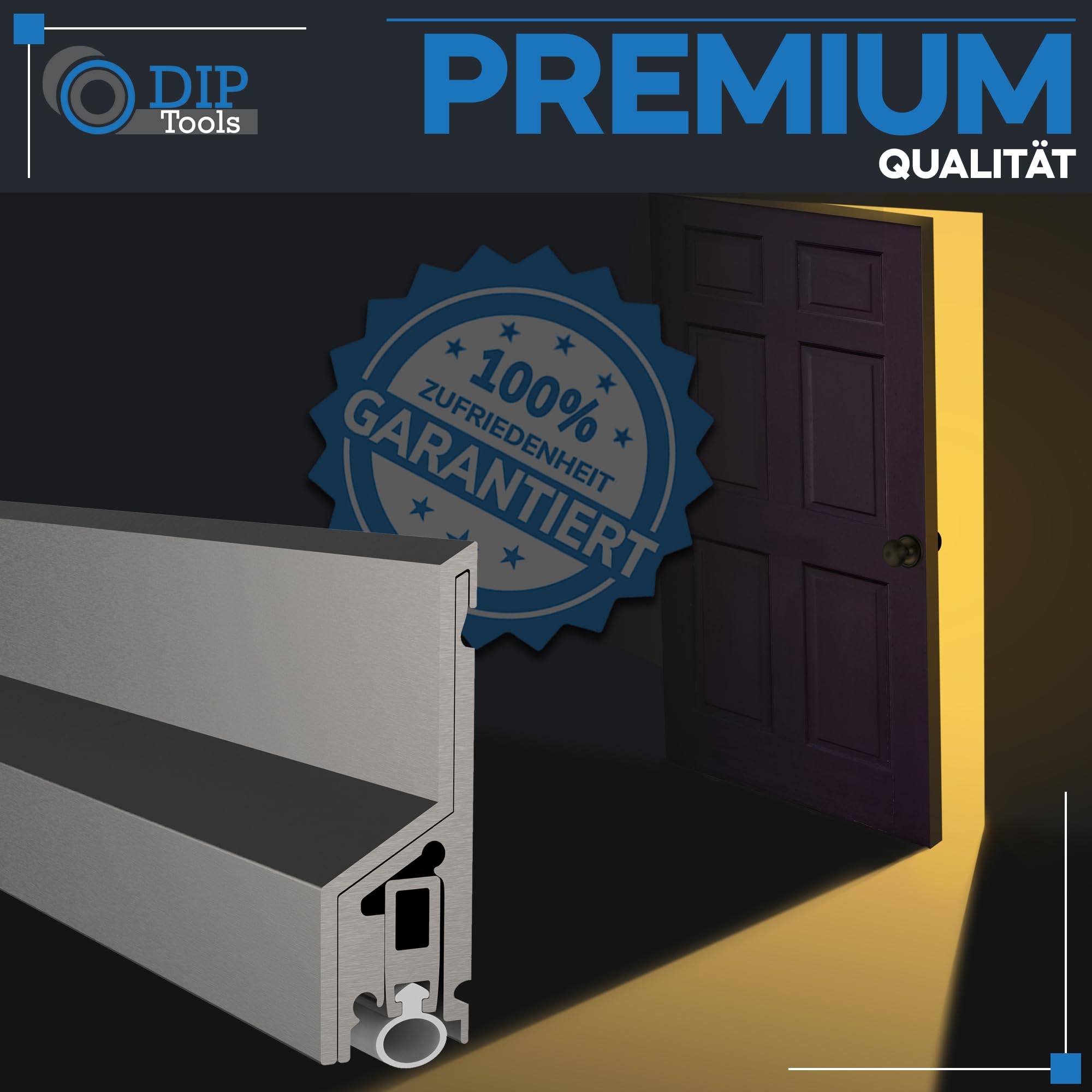 Aluminiowe uda do drzwi i okien, z osłoną profilu i silikonową uszczelką szlifierską, ochrona przed warunkami atmosferycznymi, wodoodporna, stoper przeciągów, uszczelka drzwiowa, profil okienny