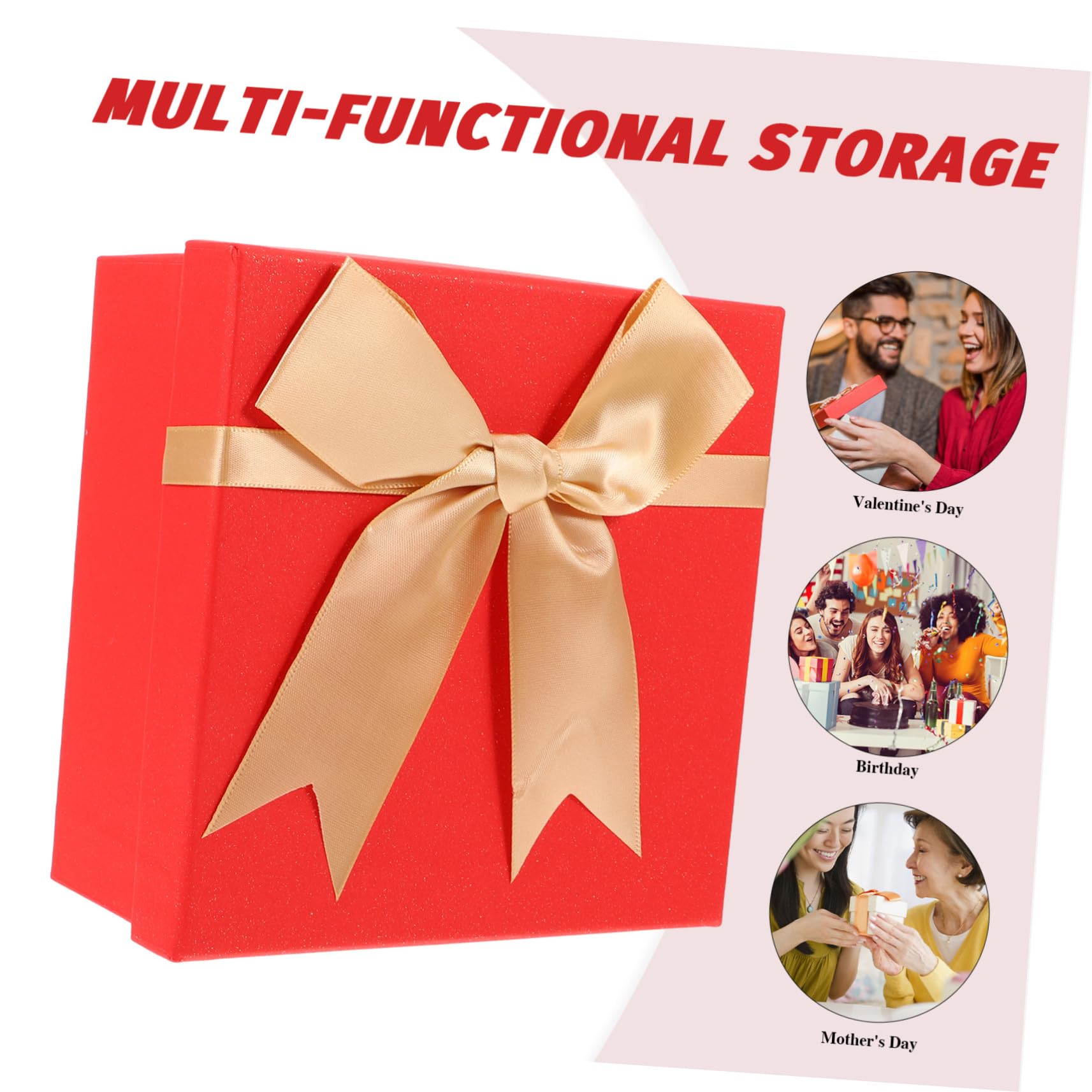 Ipetboom 5 Stück Rote Dekorative für Hochzeiten Kleine Geschenkverpackung aus Karton für Partys Geburtstage und Besondere Anlässe für Geldgeschenke und Süßigkeiten