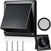 Vista 1 de Gisafai Cubierta de Ventilación de Secadora de 4 Pulgadas para Exteriores con Pantalla de Acero Inoxidable, Cubierta de Ventilación de Escape