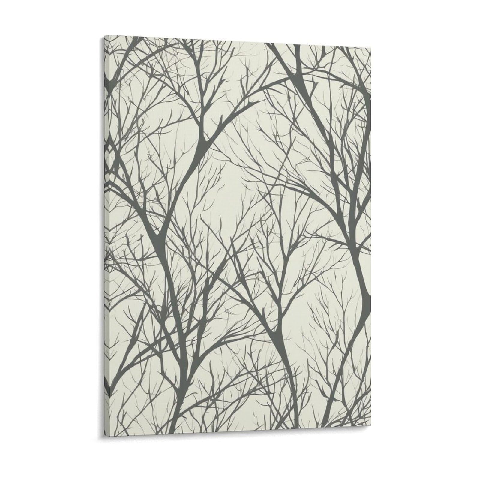 NTVOWPZO Tree Branch Canvas Wall Art for Bedroom 18x24inch Canvas Prints Artwork for Walls Modern Picture Artwork Painting for Living Room Aesthetic Wall Paintings for Bathroom Kitchen Office Decor