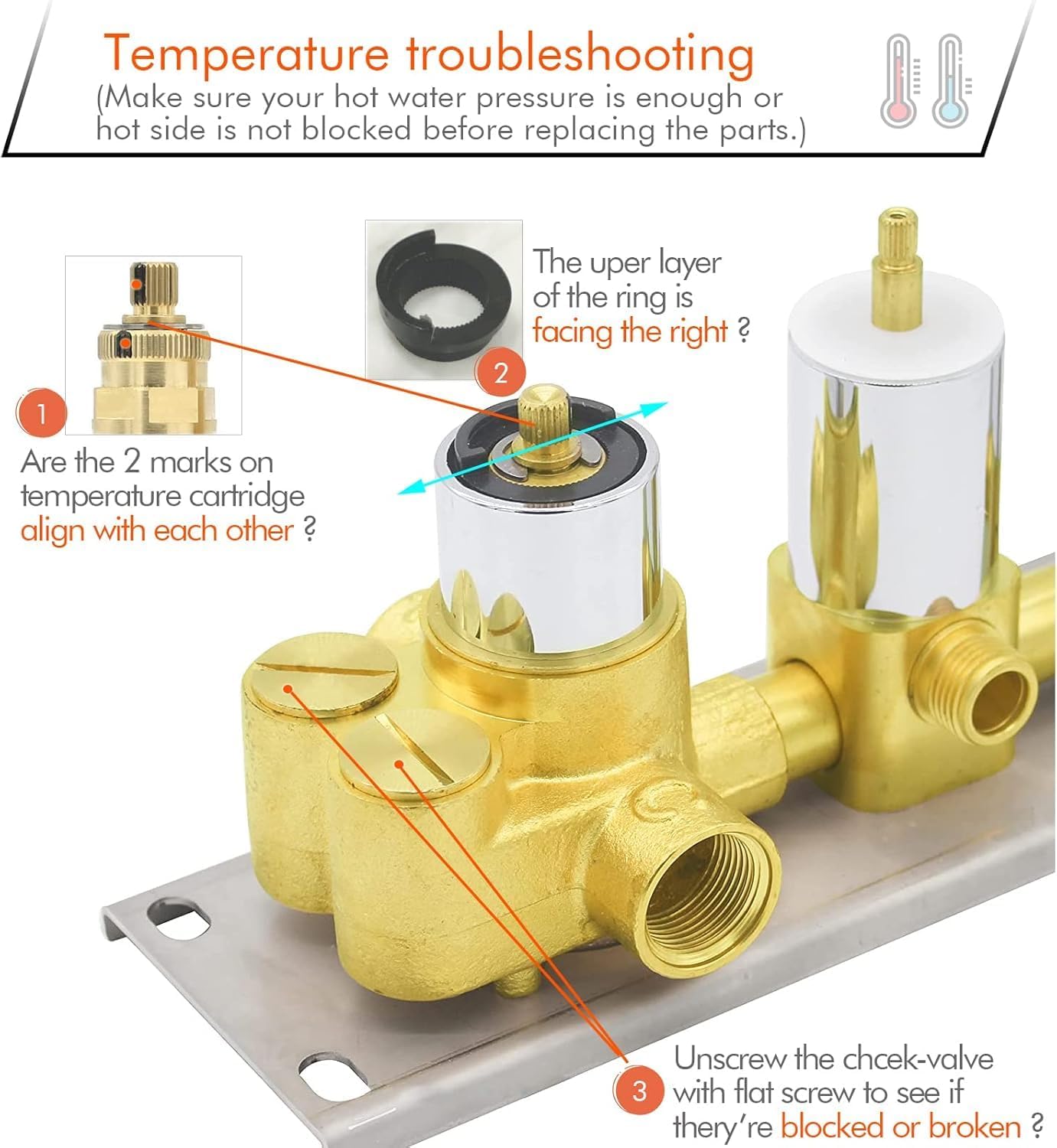 [For Order BEFORE July, 2022] Only for HOMEDEC HDC-HSTZ4BS-21-0331-01 Temperature Cartridge