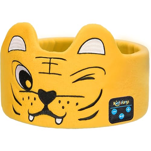 Kids Sleep Headphones Headband, Wireless Headband Headphones for Toddlers, Noise Reducing Earphones for Baby, Travel, Airplane, Bedtime, Sensory-Friendly