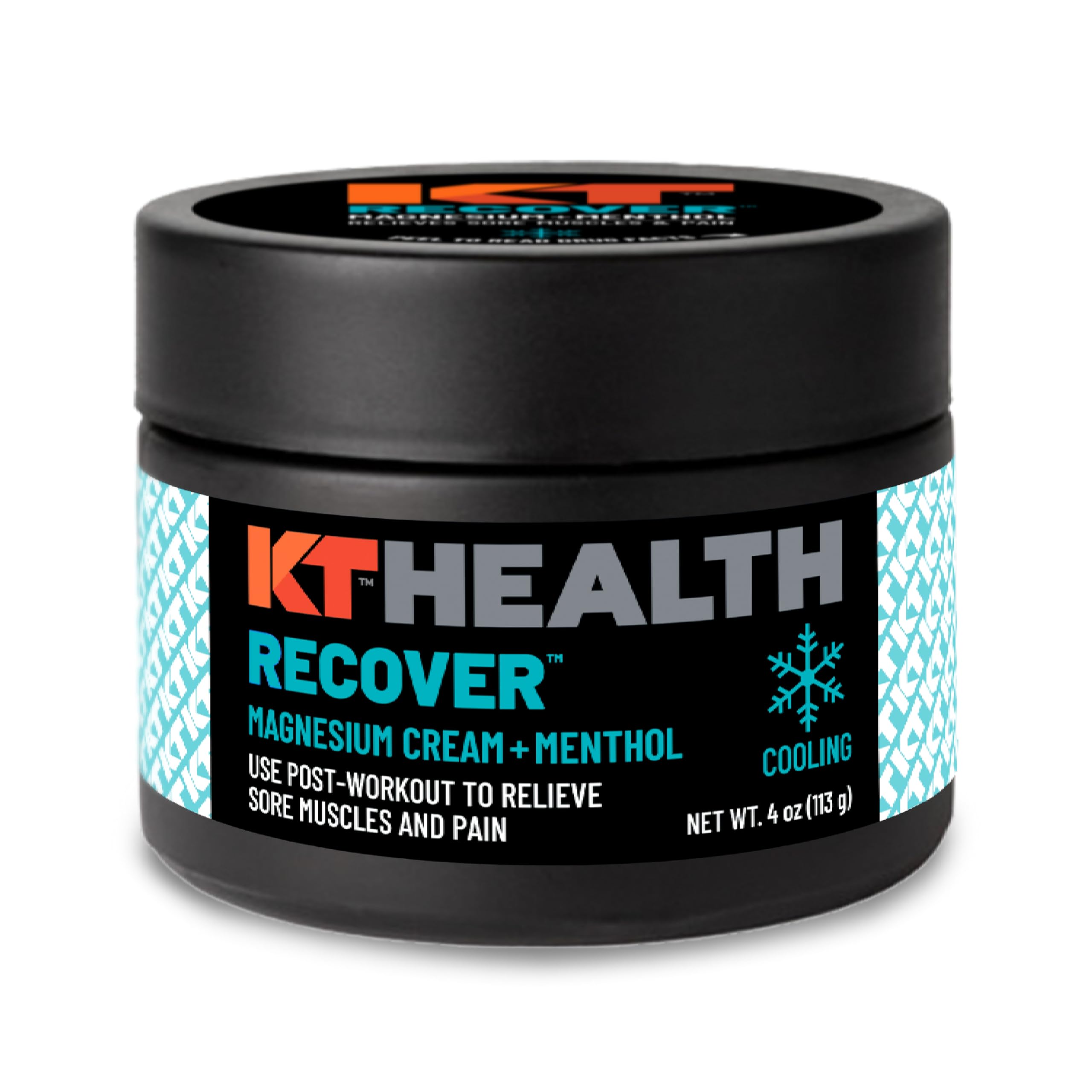 KT Health, Magnesium Cream, Recover - Cools and Relieves Muscles and Joint Pain - Use Post-Workout to Reduce Soreness