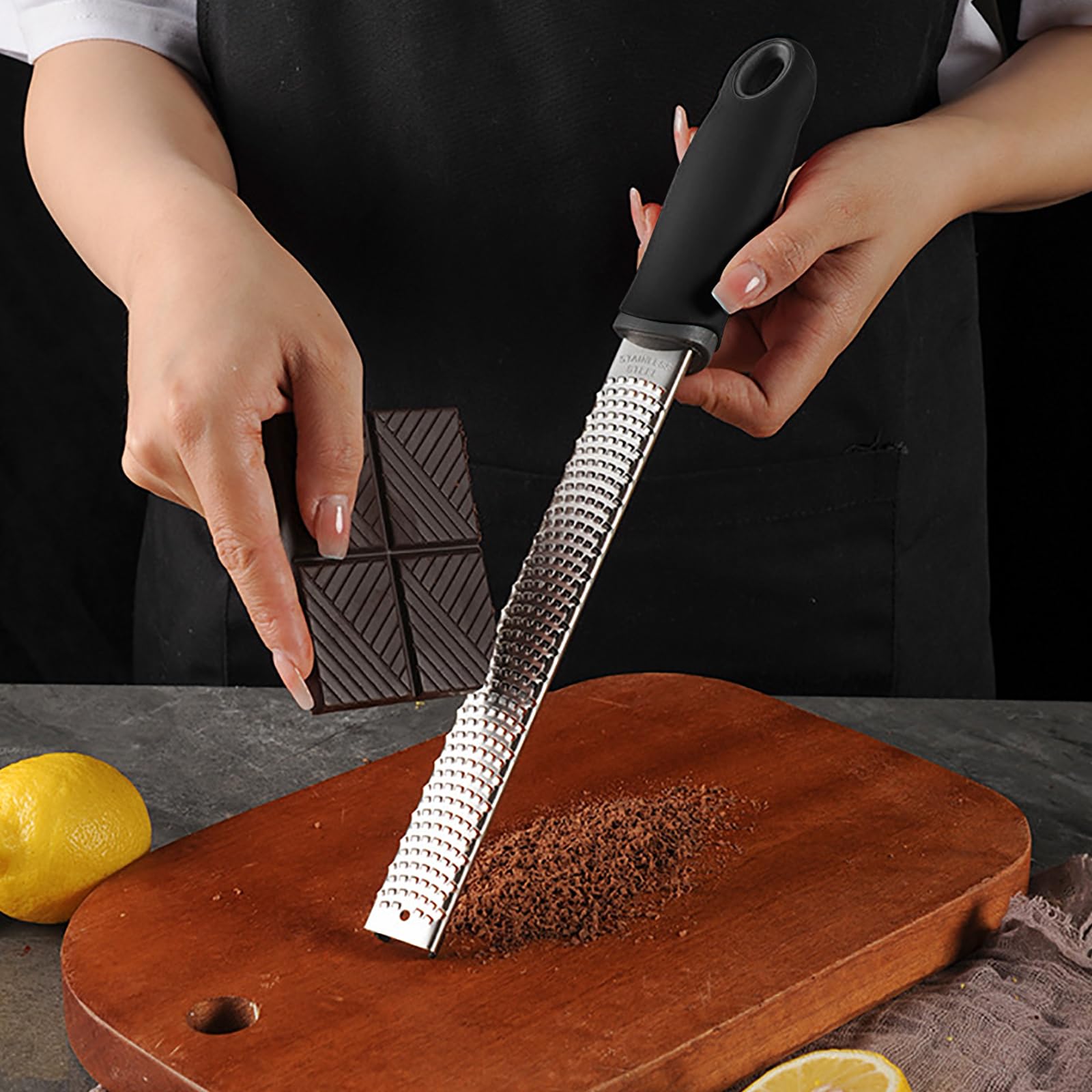 Simsky Grattugia in Acciaio Inox Grattugia Limone, Grattuggiato Formaggio Manuale, Grattugia per Formaggio Grattugia per Limone, Perfetto per Parmigiano, Mela, Agrumia, Aglio, Moscata e Altro