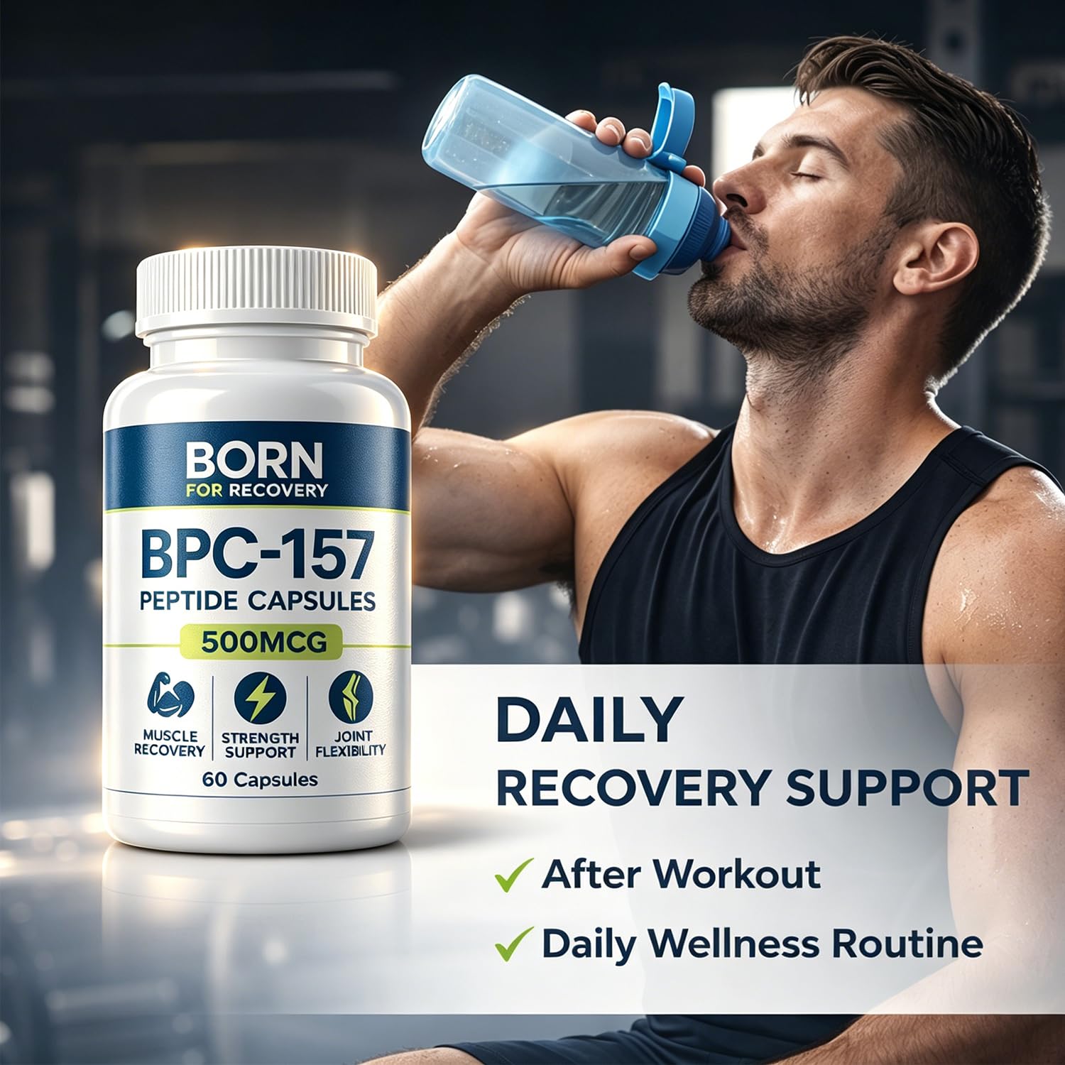 FSSGXX BP 157 Peptide Capsules 500Mcg Support Muscle Growth, 60 Count — view 2