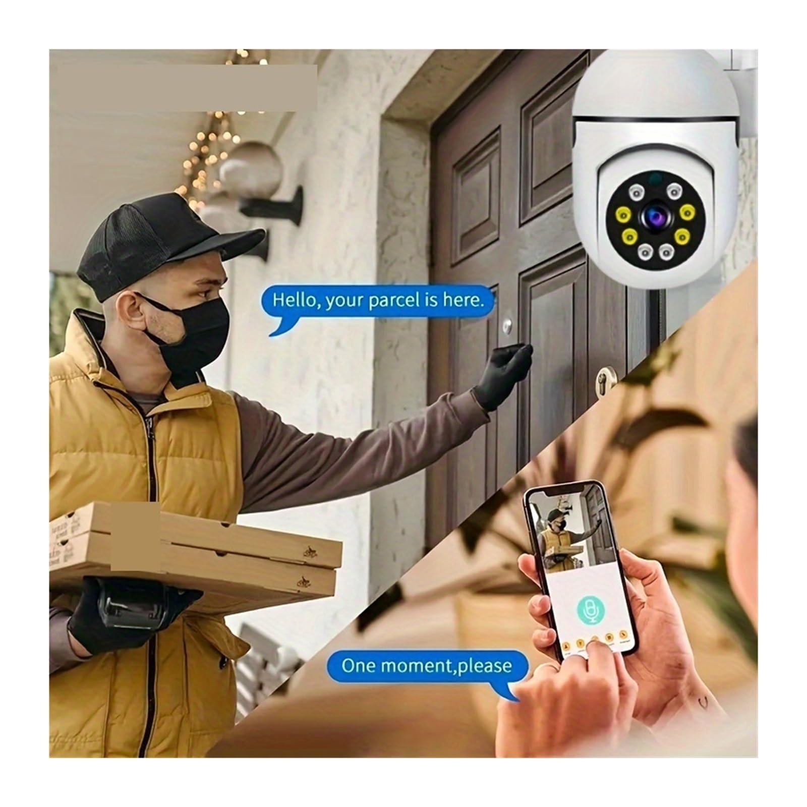Cámara De Vigilancia De Seguridad For El Hogar Inteligente WiFi Interior