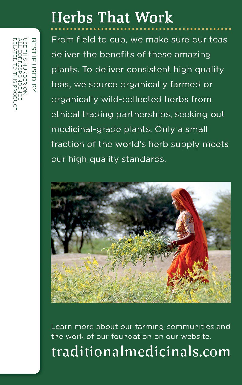 Traditional Medicinals Organic Hibiscus Herbal Tea, Supports Cardiovascular Health, 16 Tea Bags (Pack of 6) : Grocery & Gourmet Food