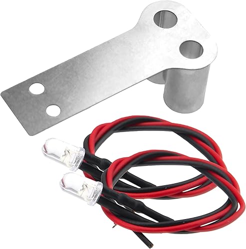 Miniatura 8 de ShareGoo - Tubo de escape de simulación de metal LED modificado compatible con Traxxas HPI HSP 94123 Sakura D4 Tamiya TT01 1/10 RC Drift Car