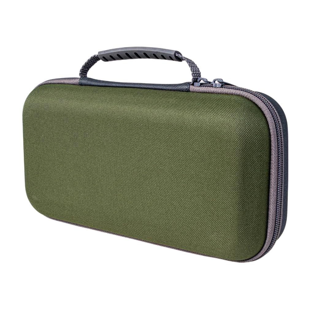 Tsophreniq Portable Microphone Carrying Case Shell with Soft Shockproof Lining Adjustable Divider