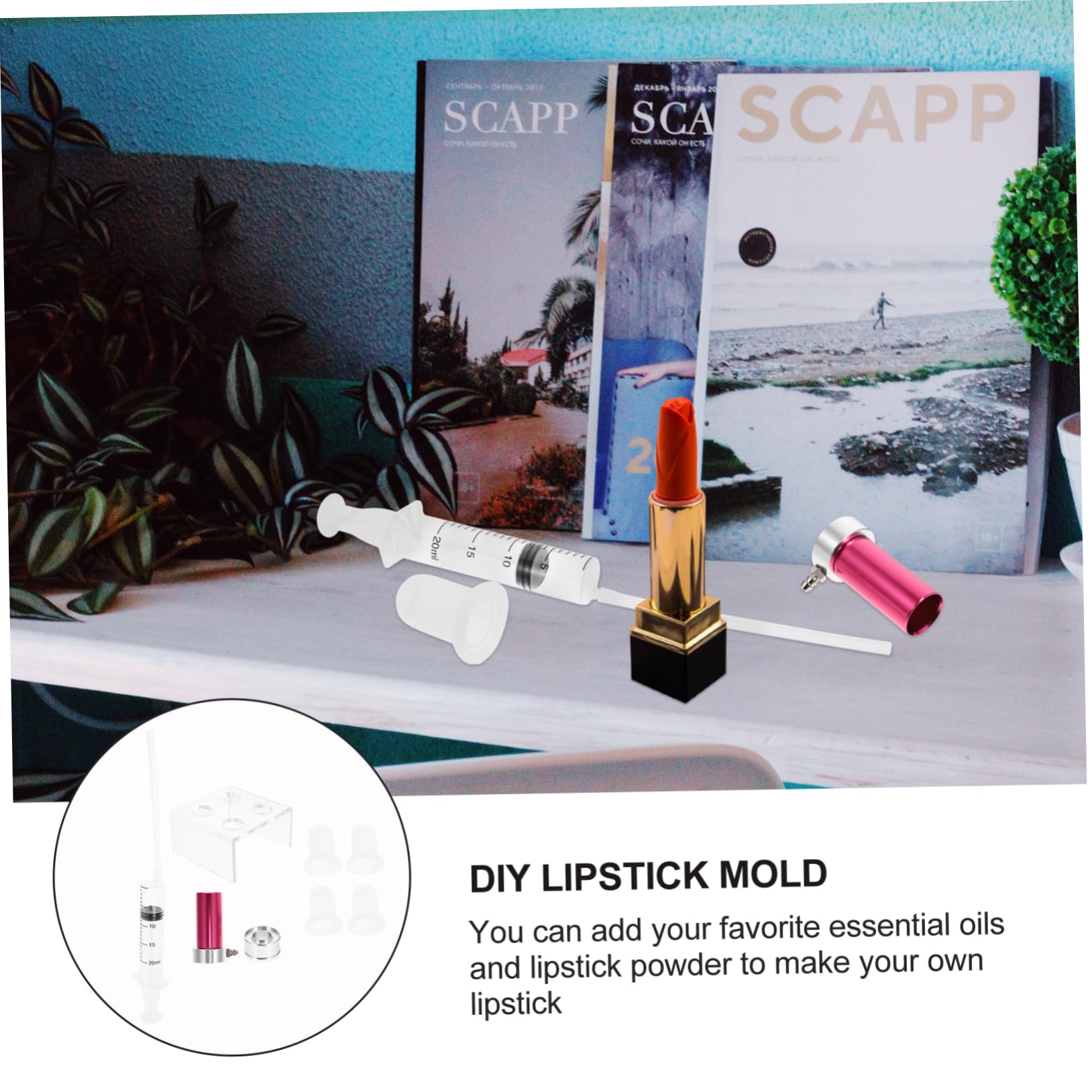 DOITOOL 3sätze Lippenstift Mit Silikonformen Aluminiumring Und Entformungswerkzeug Teiliges Für Kreative Lippenpflege Für Selbstgemachten Lippenbalsam Und Lippencremes