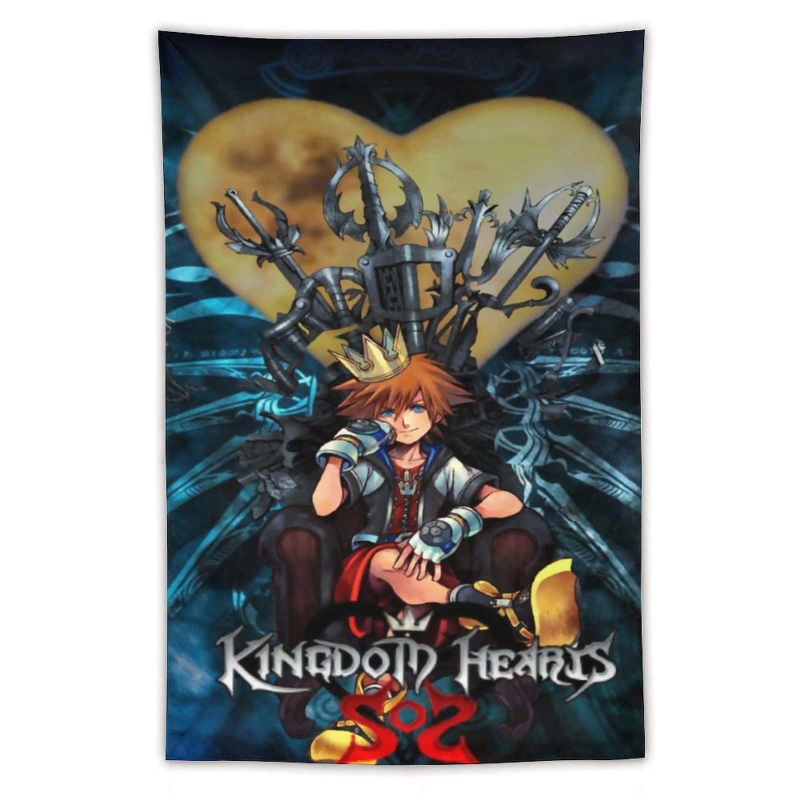 Amazon.co.jp: タペストリー 壁掛け キングダムハーツ 壁画 壁飾り 布